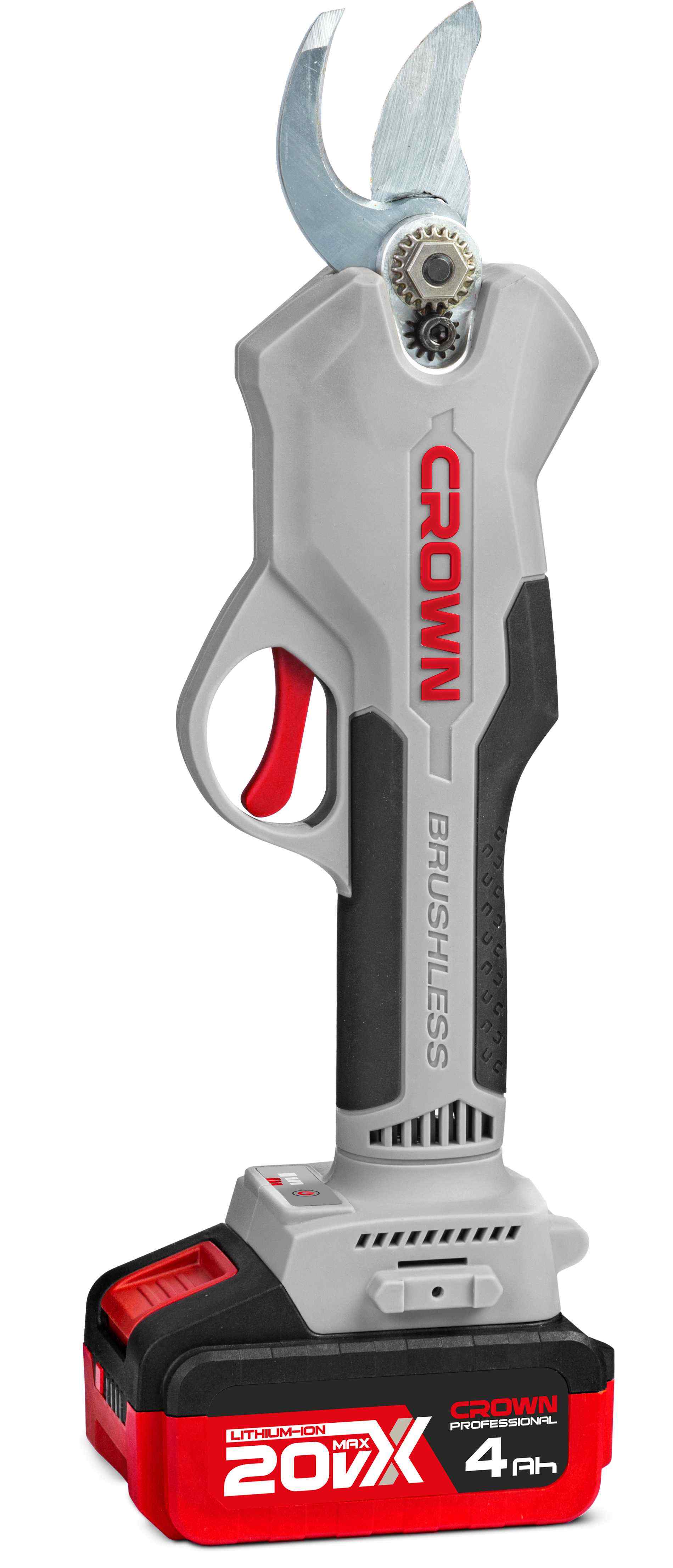 CROWN Akku Astschere Gartenschere 20 V 30 mm