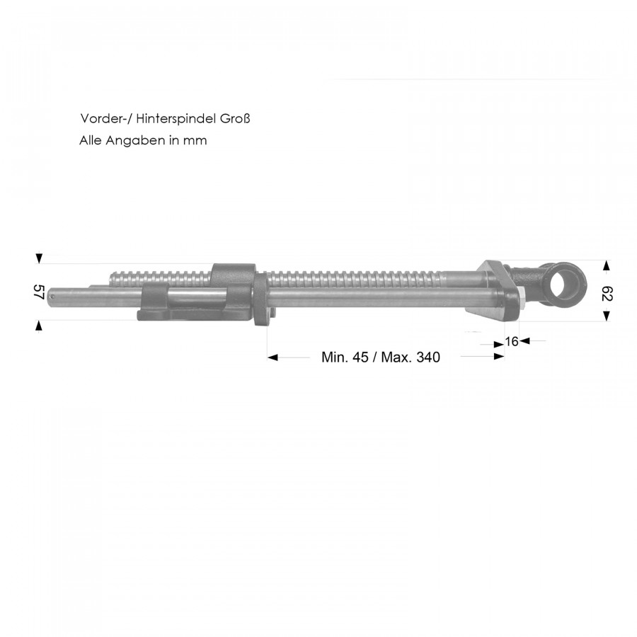 Zubehör Hobelbank - Quick Release Spindel