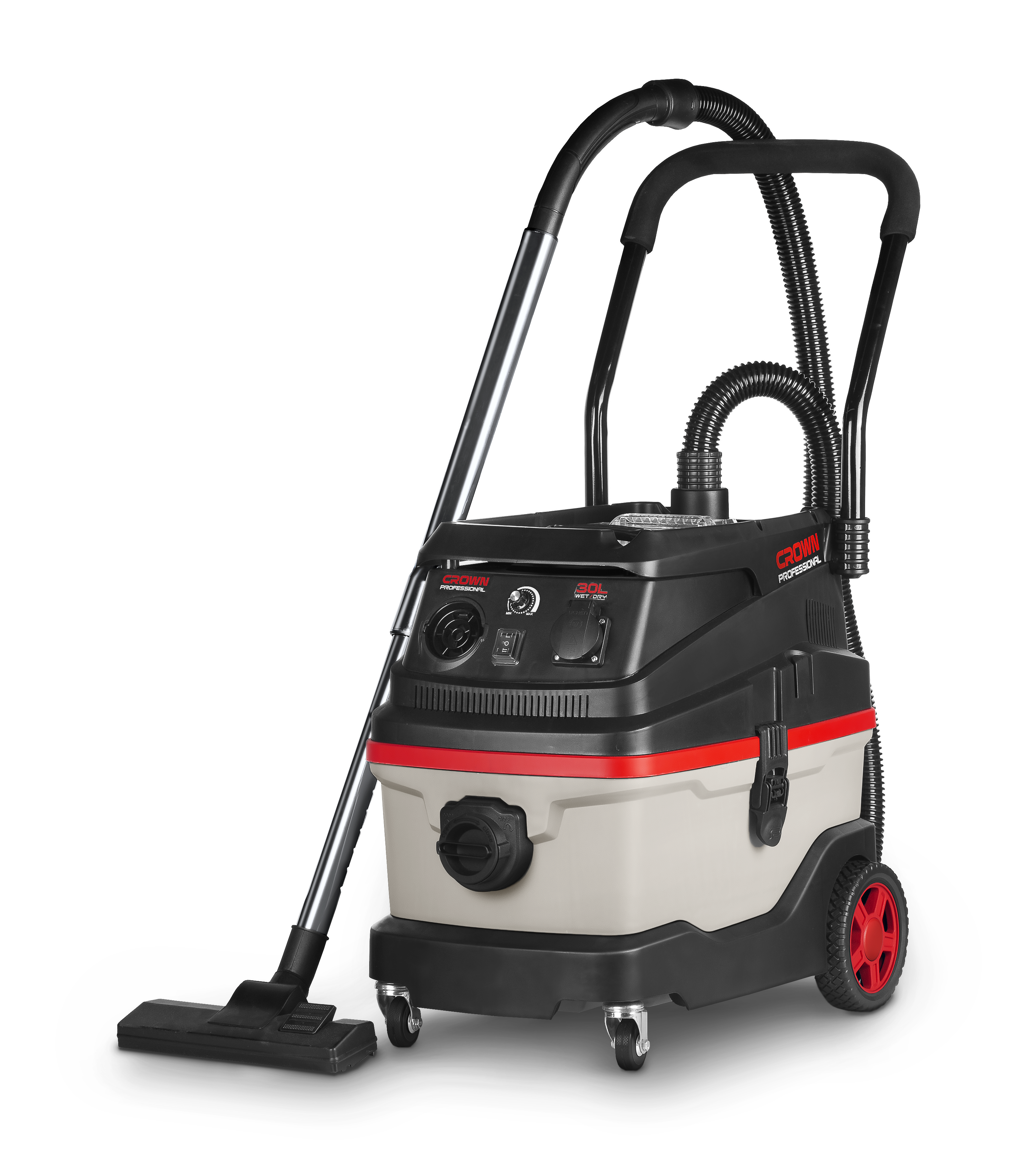 CROWN Nass und Trockensauger 2 in 1 Funktion 1600 W 30 L