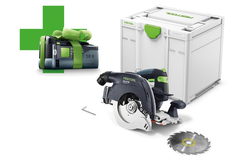 Festool Akku Handkreissäge HKC 55 Li EB-Basic *AKTION Akku Gratis*