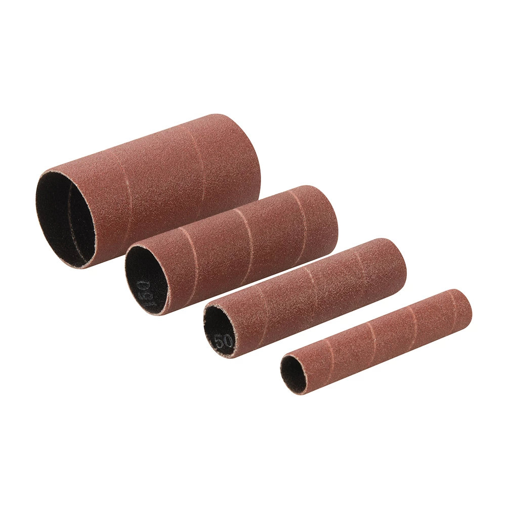 Schleifhülse Ø 13, 19, 26 und 38 mm Korn 80 4tlg. Spindelschleifer TSPSP650 
