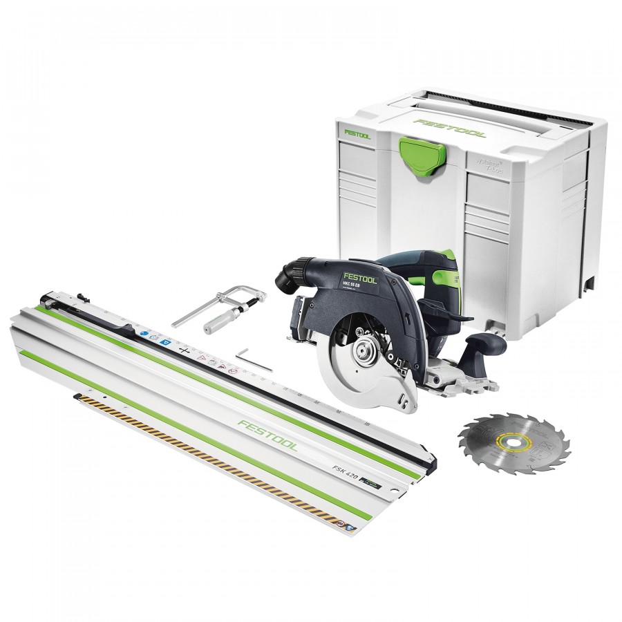Festool Akku Handkreissäge HKC 55 Li EB-Basic-FSK 420 Festool Akku Handkreissäge HKC 55 Li EB-Basic-FSK 420