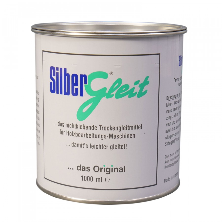 Silbergleit Blanco flüssiges Holzgleitmittel Spray, 1000 ml Flasche,  speziell für helle Hölzer an Hobelmaschinen