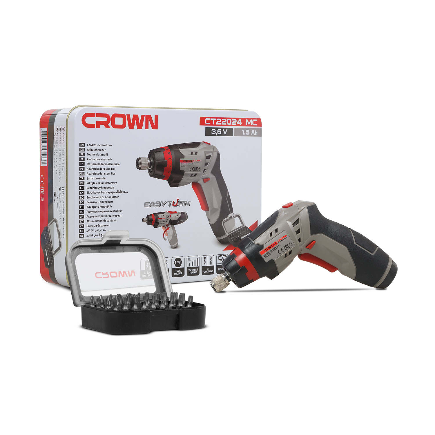 CROWN Akkuschrauber mit integriertem Akku CT22024