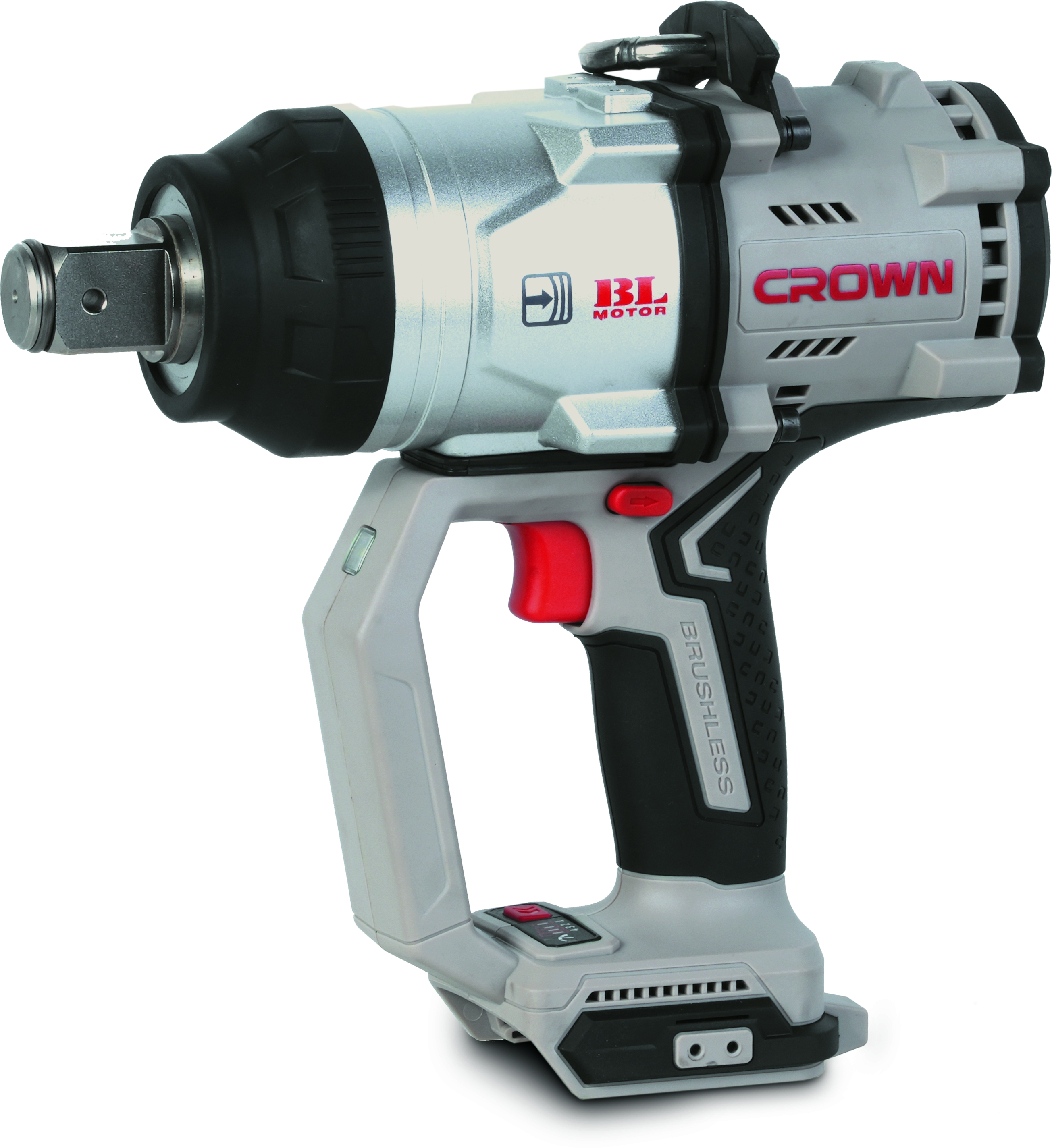 CROWN Akku Schlagschrauber 20 V 2200 Nm 1" Vierkantaufnahme vibrationsarm