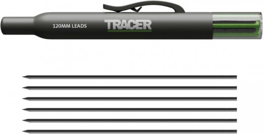 6 Graphit Ersatzminen für Tracer Tieflochbleistift 