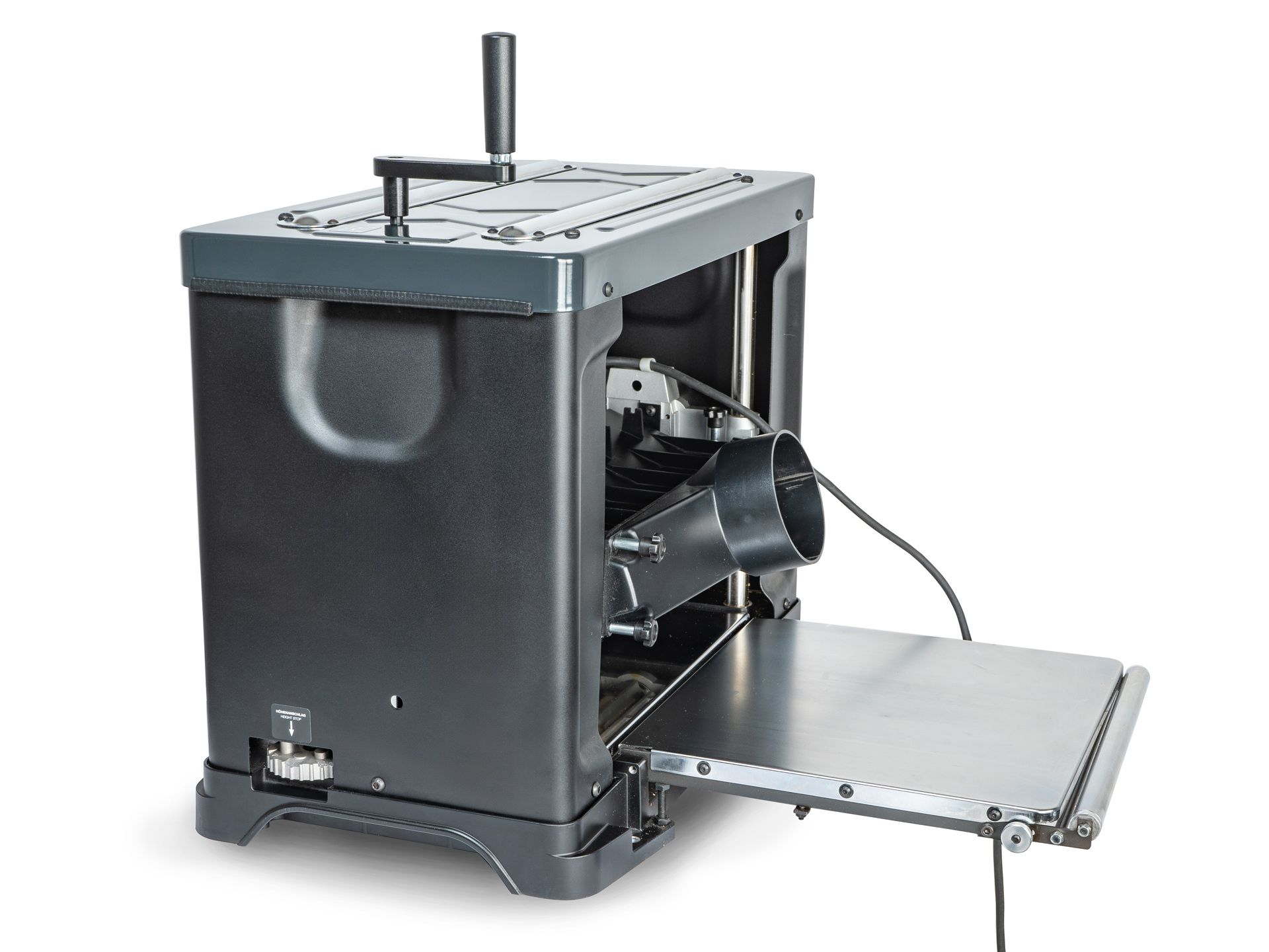 EXMAC Tragbare Dickenhobelmaschine 1500 W 330 mm mit HM Wendeplatten