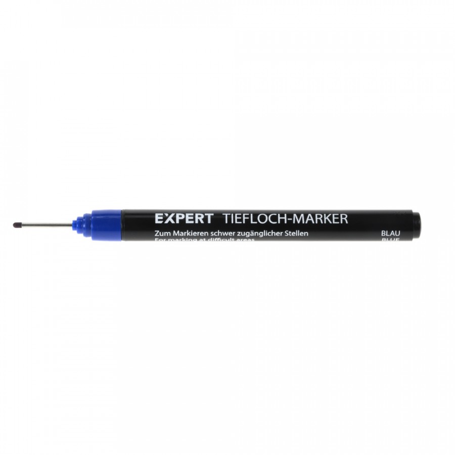 EXPERT Tieflochmarker Bohrloch Marker Blau 20 mm