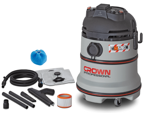 CROWN Nass und Trockensauger inkl. automatische Filterreinigung 1200 W 35 L