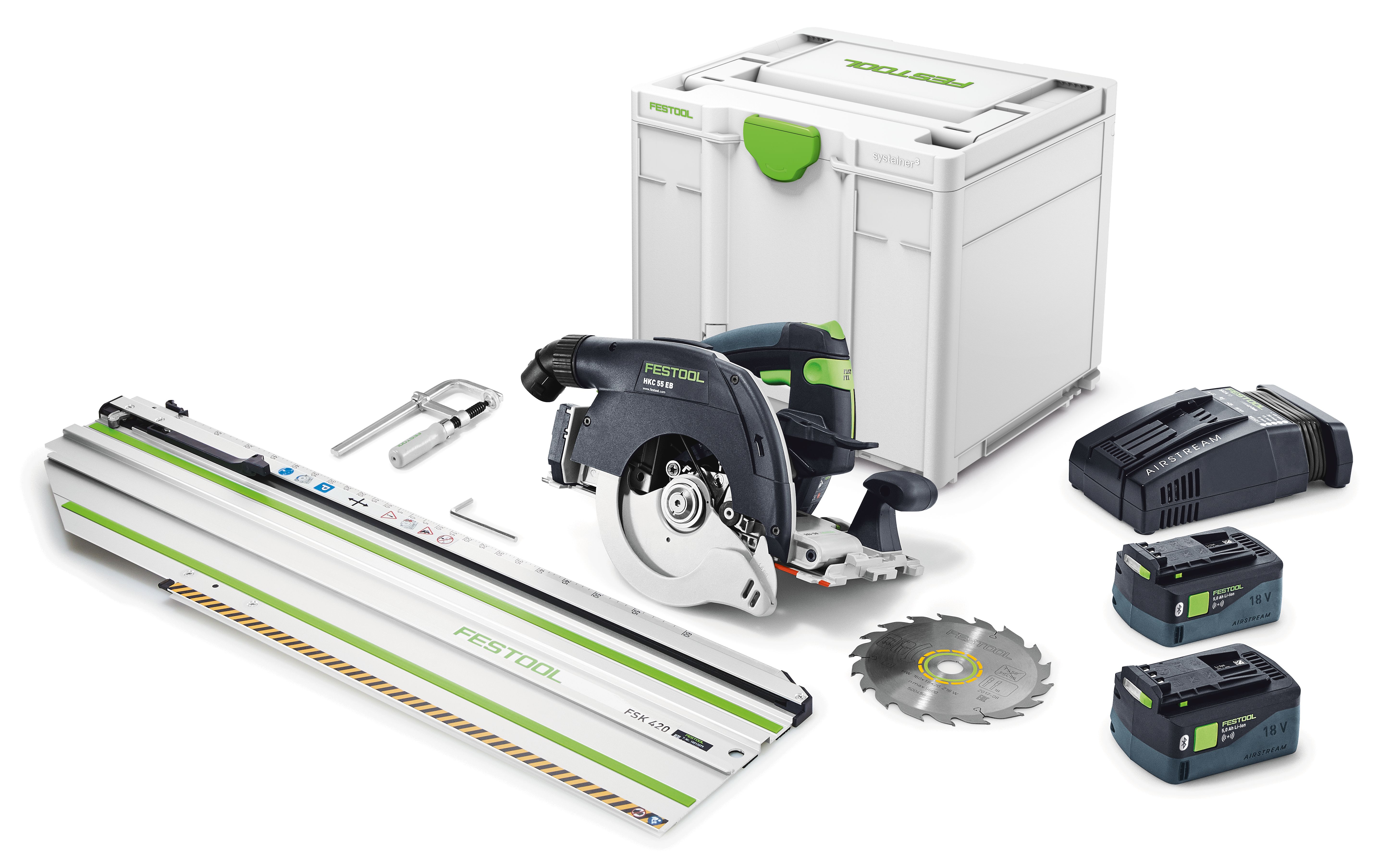 Festool Akku-Handkreissäge HKC 55 5,0 EBI-Set FSK 420