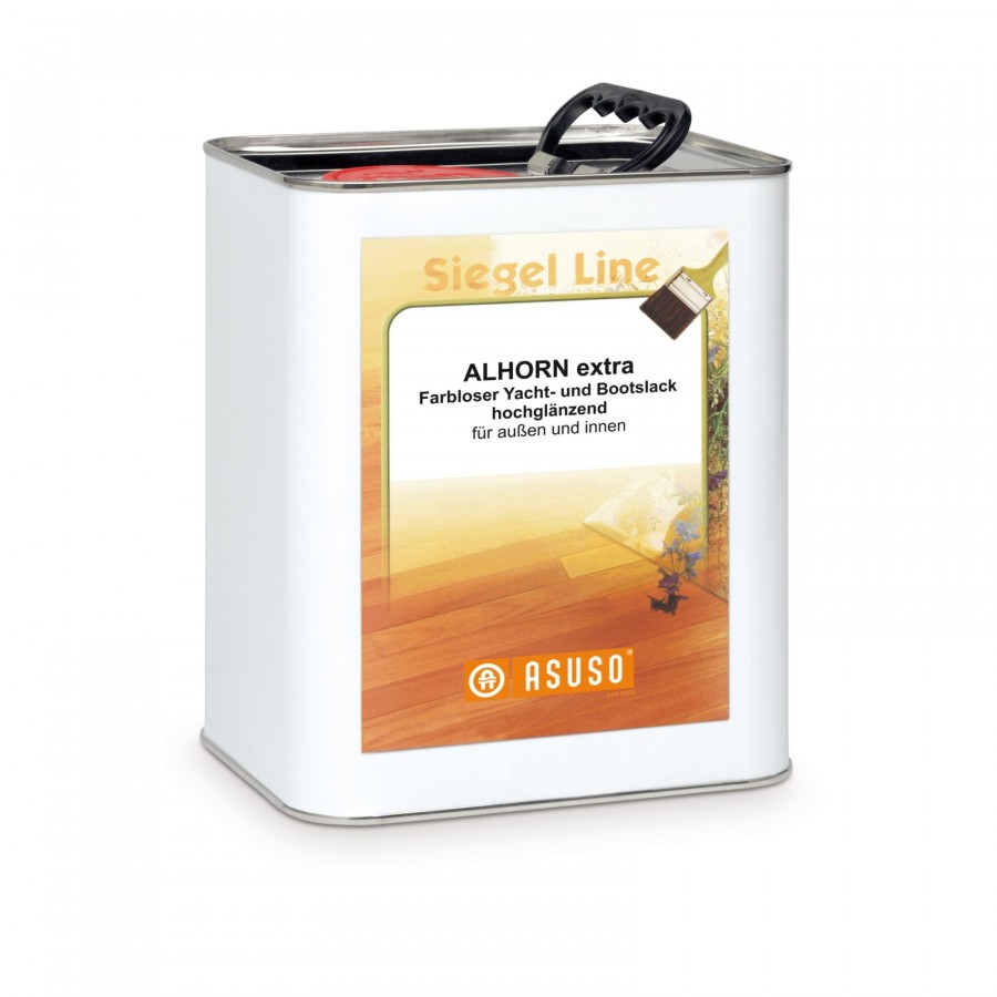 Asuso Alhorn extra Boots-Klarlack - 3 Liter im Kanister