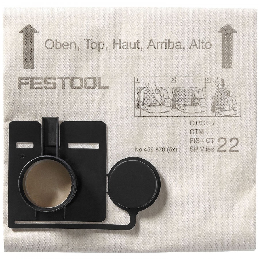 Zubehör Festool CLEANTEC Filtersack FIS-CT 22 SP VLIES/5