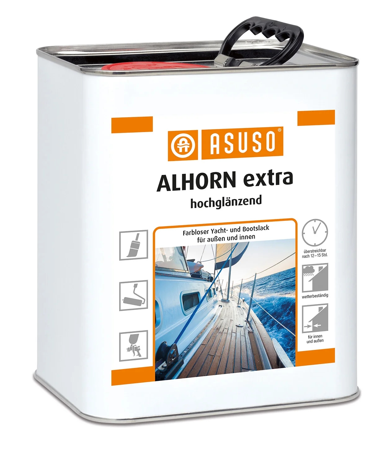 Asuso Alhorn extra Boots-Klarlack - 2,5 Liter im Kanister