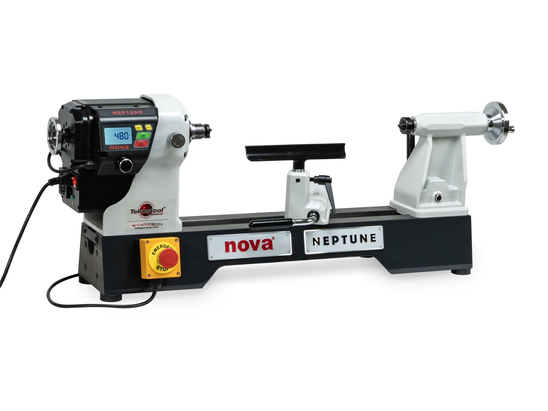TEKNATOOL NOVA NEPTUNE 190 DVR Tischdrechselbank mit schwenkbarem Kopf