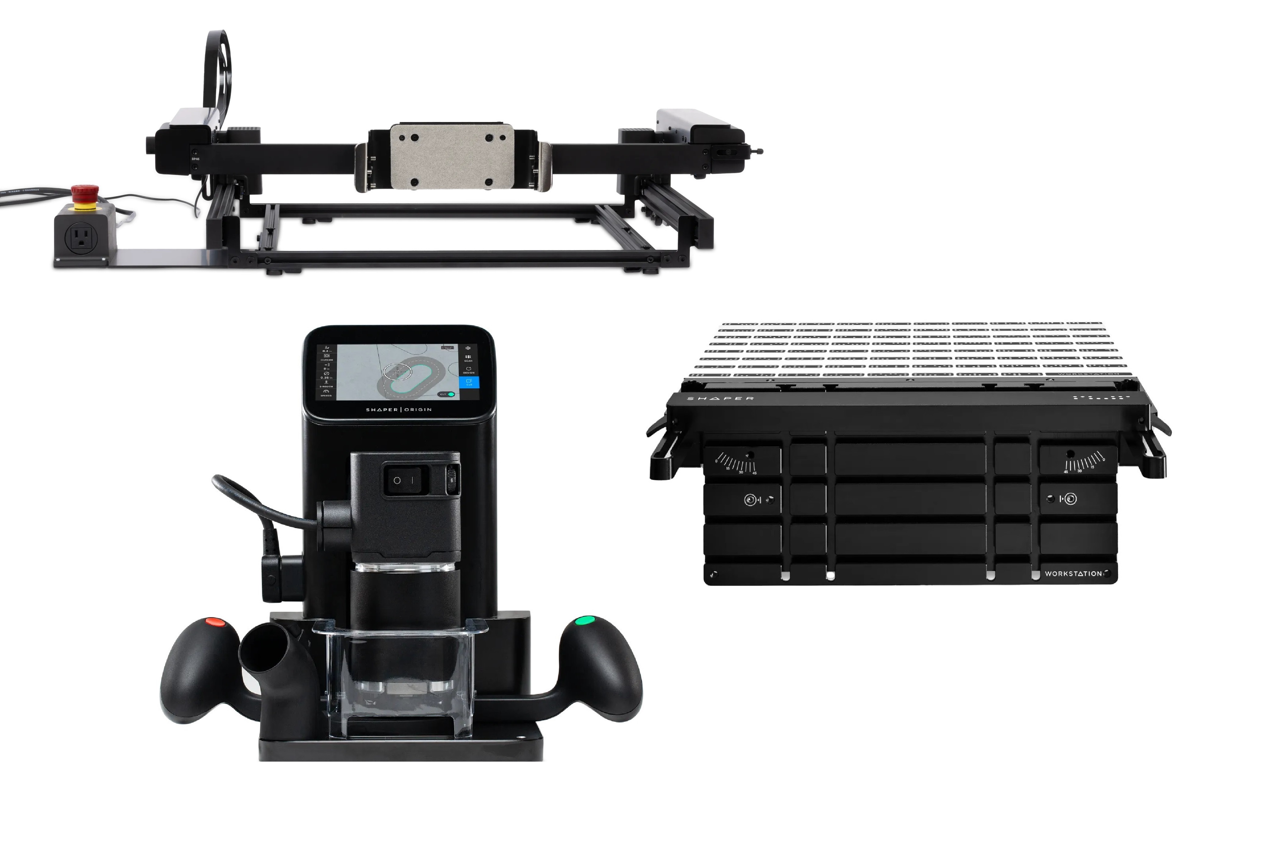 Shaper Origin handgeführte CNC Fräse + BenchPilot + Workstation