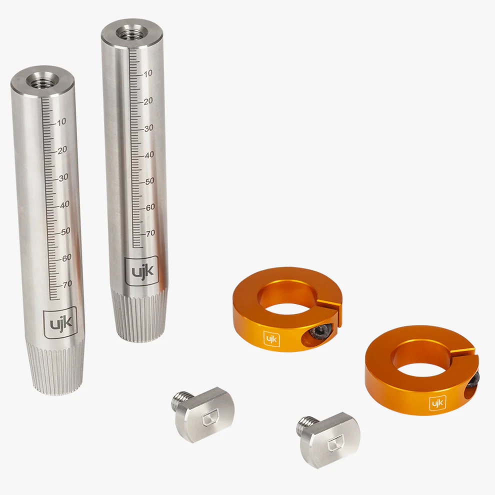 UJK Bankhaken mit Führungsschienenbefestigung ø20mm höhenverstellbar - Dewalt - 2er Set