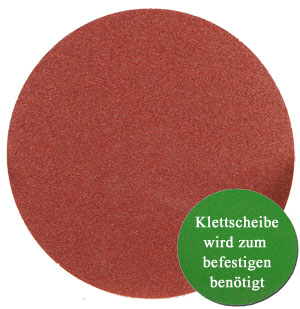 Schleifscheibe 125 mm Klett - Aluminiumoxid - 5er Pack