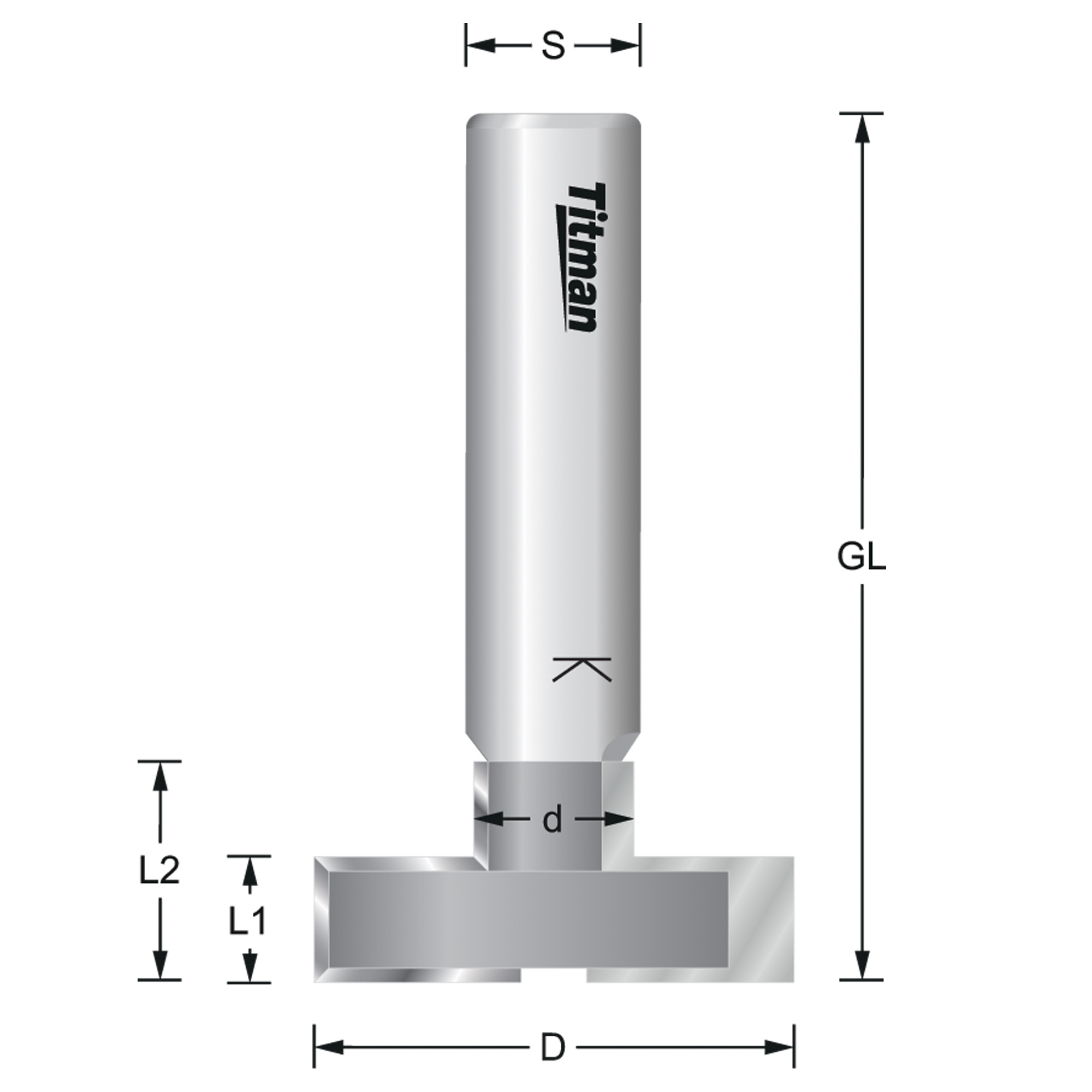 T-Nutfräser HW Z=2