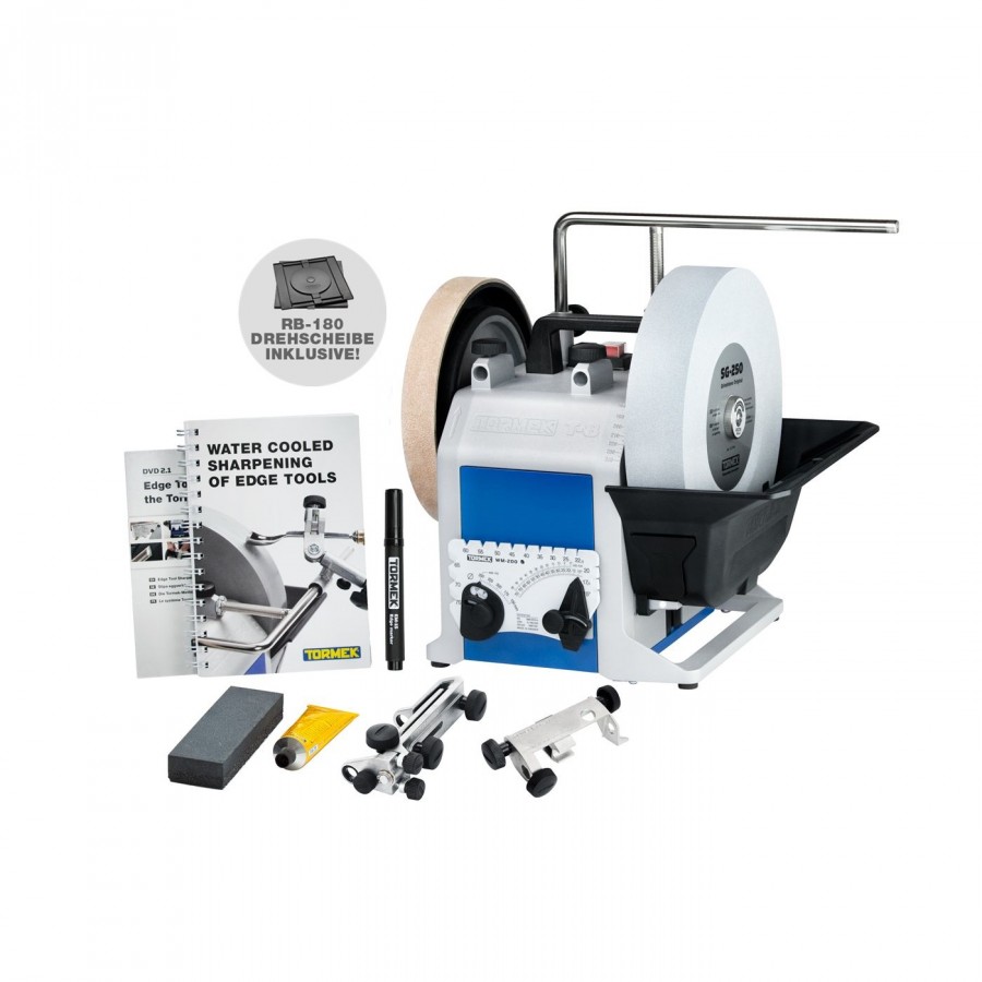 Nassschleifmaschine Tormek T8-Original + Drehscheibe RB-180