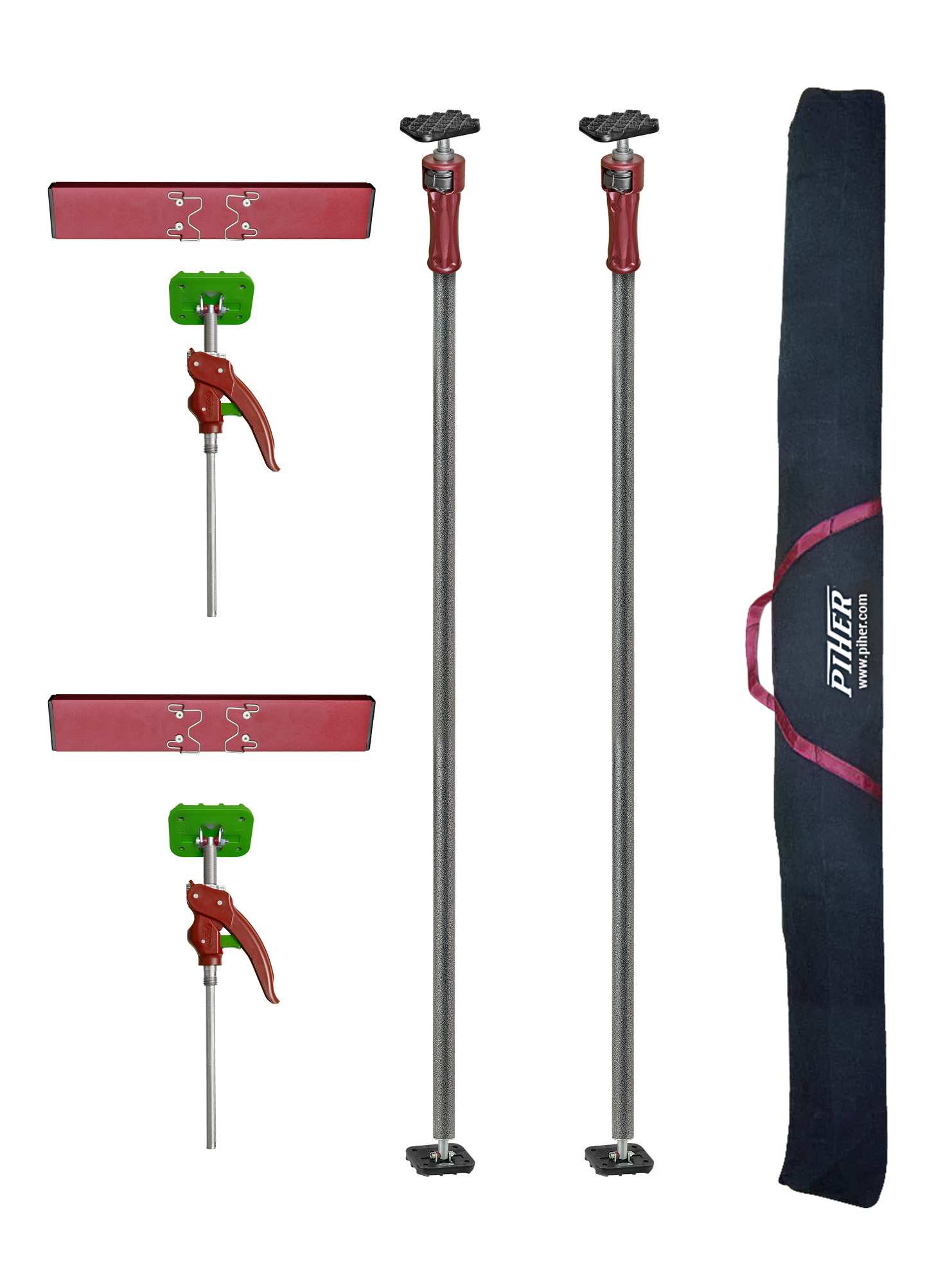 PIHER -  Montageset 7-tlg. für Innenausbau