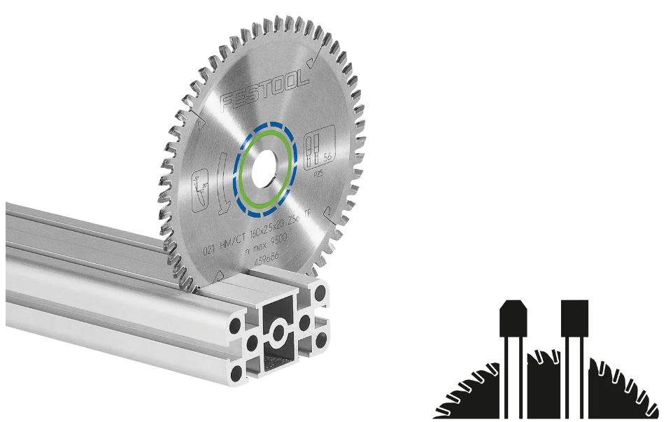 Festool Kreissägeblatt ALUMINIUM PLASTICS HW 190x2,6 FF TF58
