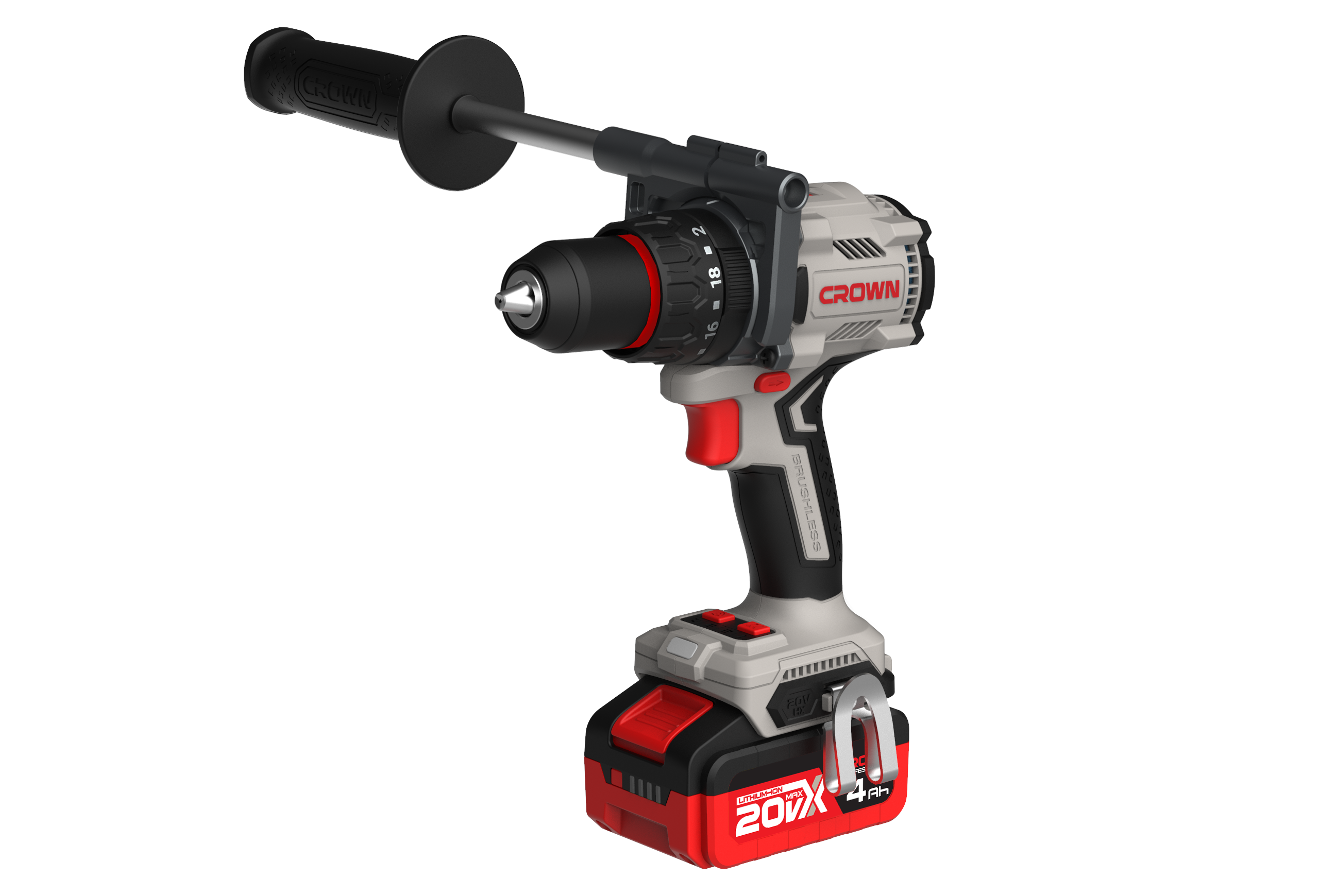 CROWN Akku Schlagbohrschrauber 20 V 160 Nm