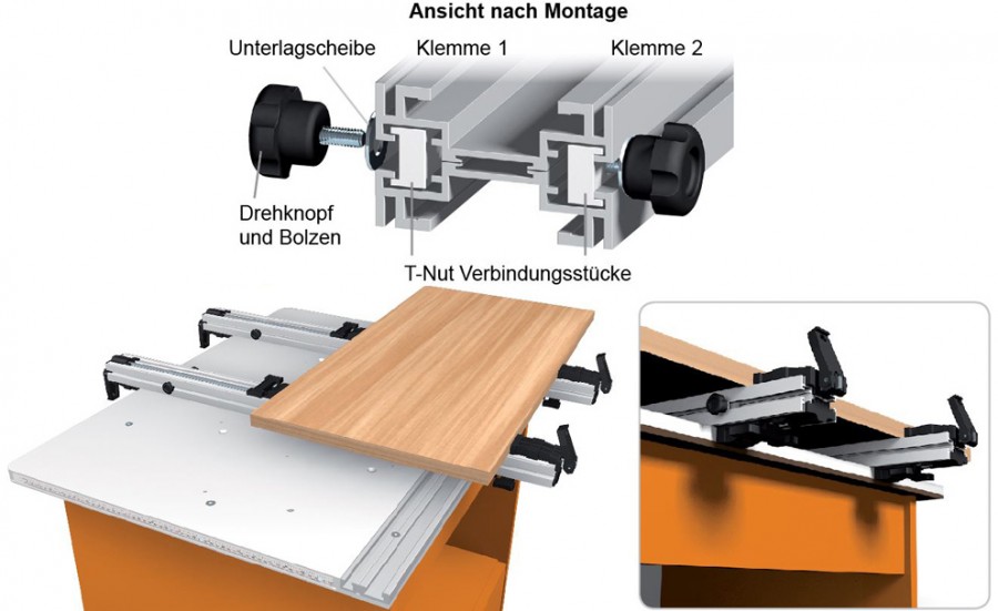 CMT Verbindungsstücke für Aluminiumklemmen mit Messskala (8 Stück)