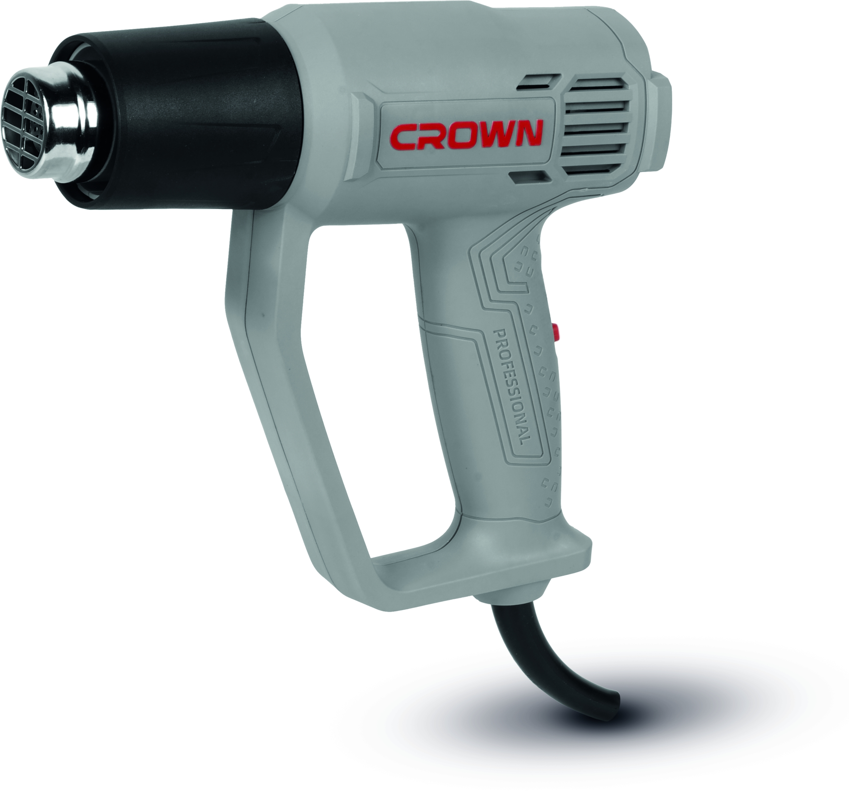 CROWN Heißluftpistole 2000 W 600°C mit verschiedenen Aufsätzen