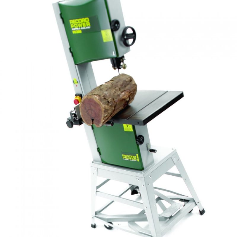 Bandsäge - Holzbandsäge Record Power BS300E - mit fahrbarem Unterbau