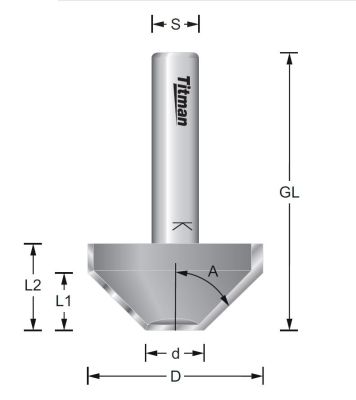 CMT Orange Tools Fasefräser Mit Wendeplatten 45° Z2, D=29mm, S=8mm  658 045 11 Cmt Orange Tools